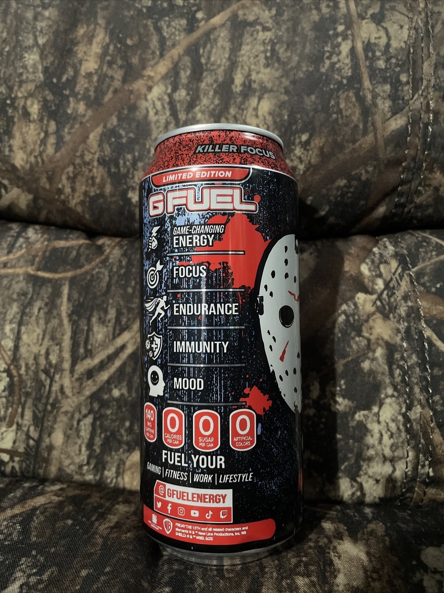 Hack 'N' Slash Friday The 13th GFuel Energy Drink Full Cans 16 Fl