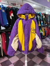 Vintage NFL Minnesota Vikings Starter Jacket Full Zip  Non- detachable Hood  XL