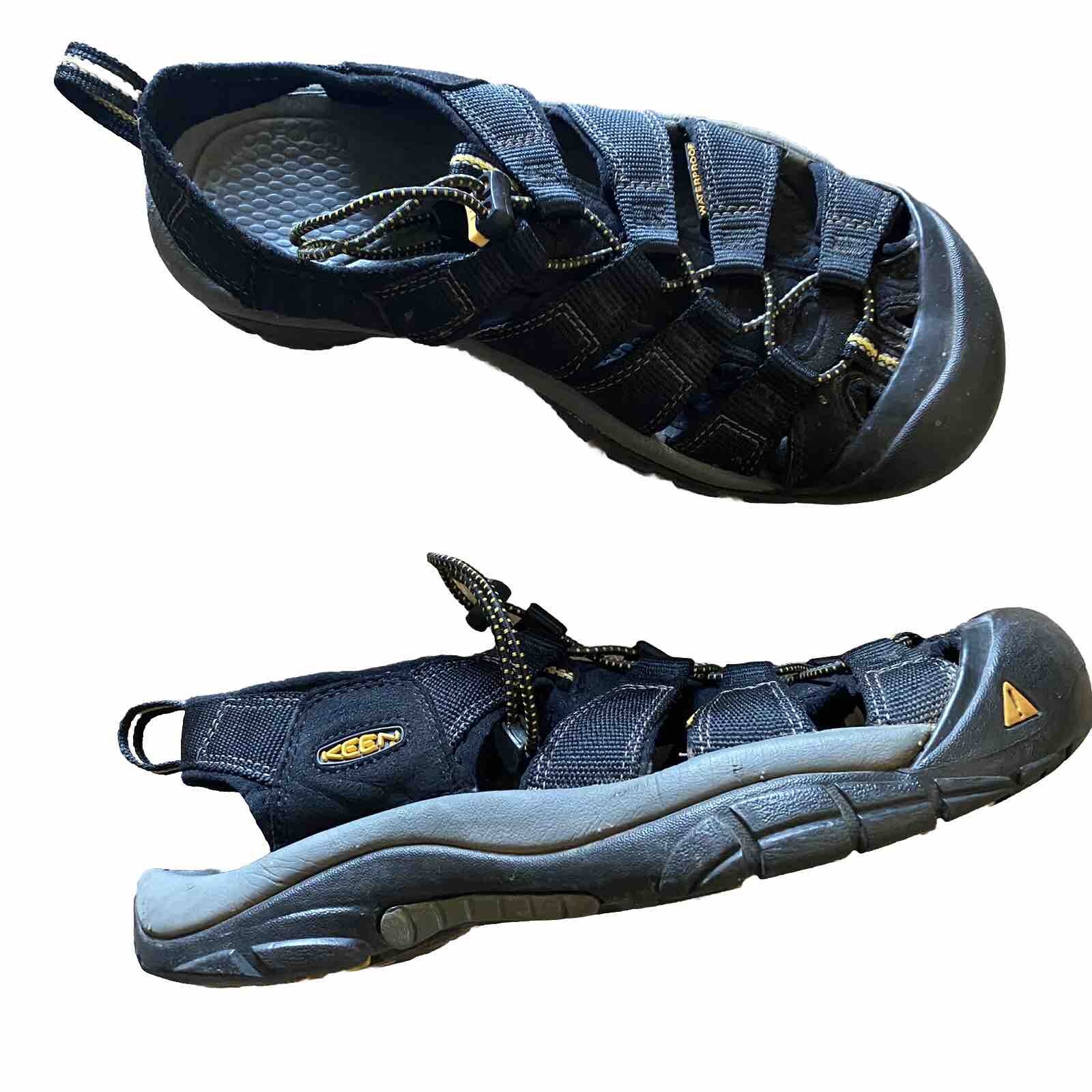 Sandali Keen Newport H2 punta chiusa nero giallo escursionismo acqua US uomo 9
