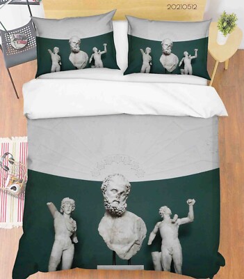 3D Statue Art Modern Quilt Cover Set Bettwäsche Sets Kissenbezüge