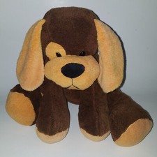 Animal Adventure Brown Tan Puppy Dog Plush 12" Stuffed Toy 2007 Floppy Lovey