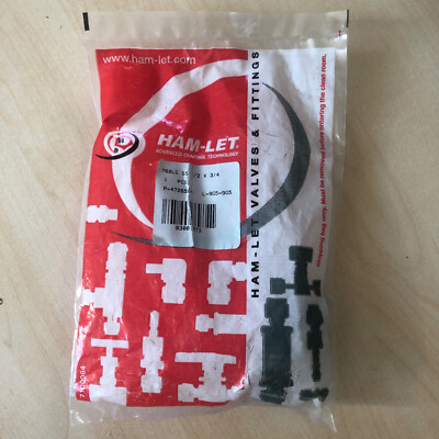 HAM-LET MALE CONNECTOR 768LG SS 1/2 x 3/4 03001973/B