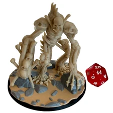 Painted Bone Golem -  Enemy , TTRPG, DnD Miniatures, D&D, 28mm Huge