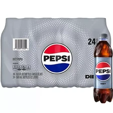 Diet Pepsi 16.9 fl oz Bottles 24 Pack Zero Calorie Refreshing Cola