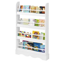 Eugad Kinderregal Wandregal BüCherregal Kinder BüCher-Organizer Mit 4 Ablagen