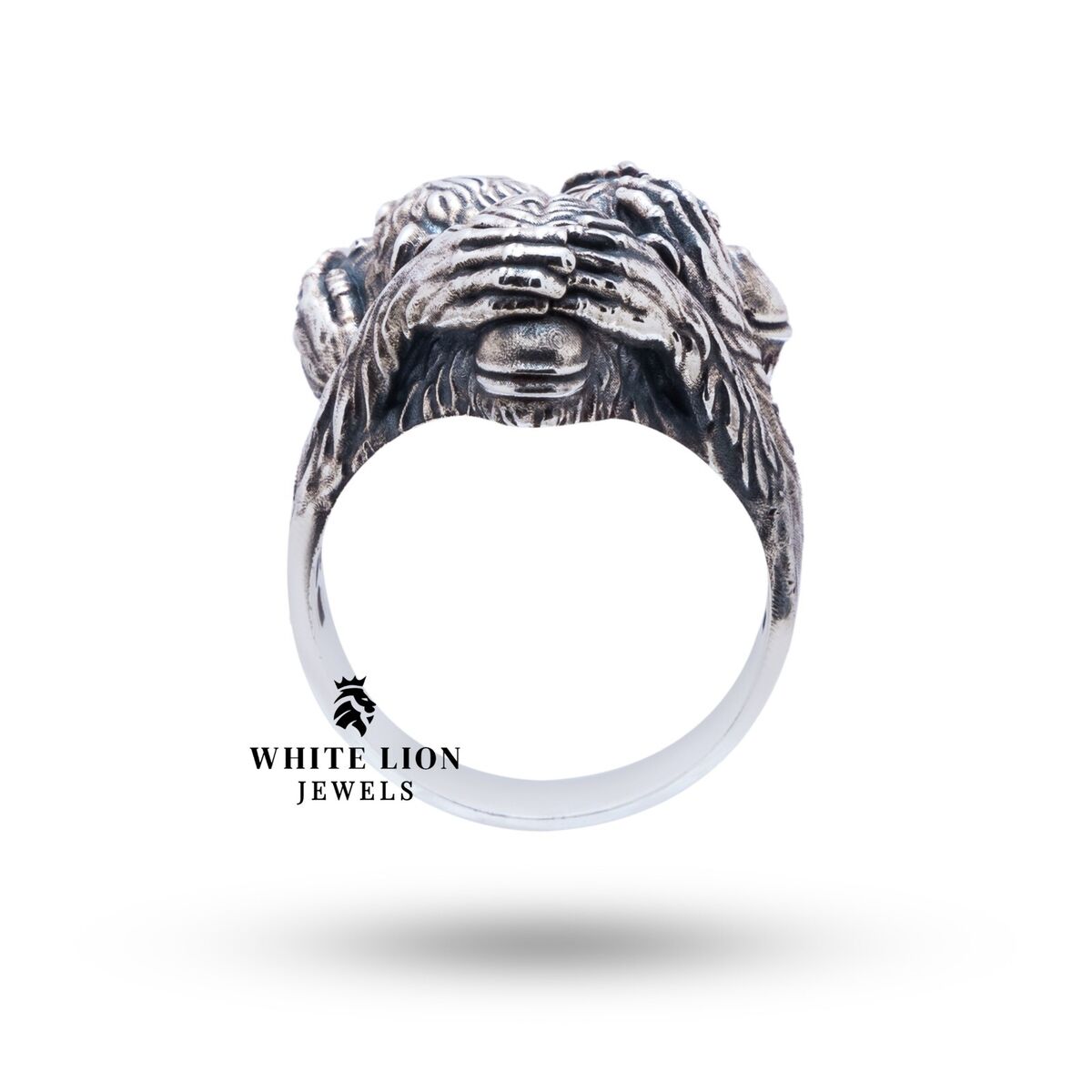 Three Wise Monkeys No Evil Speak Hear See 925 Silver Three Wise Monkeys No Evil Speak Hear See 925 Silver