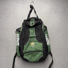 Schutt 2 Bat Baseball Backpack Green Black Large Fence Hooks Cleats Compartment