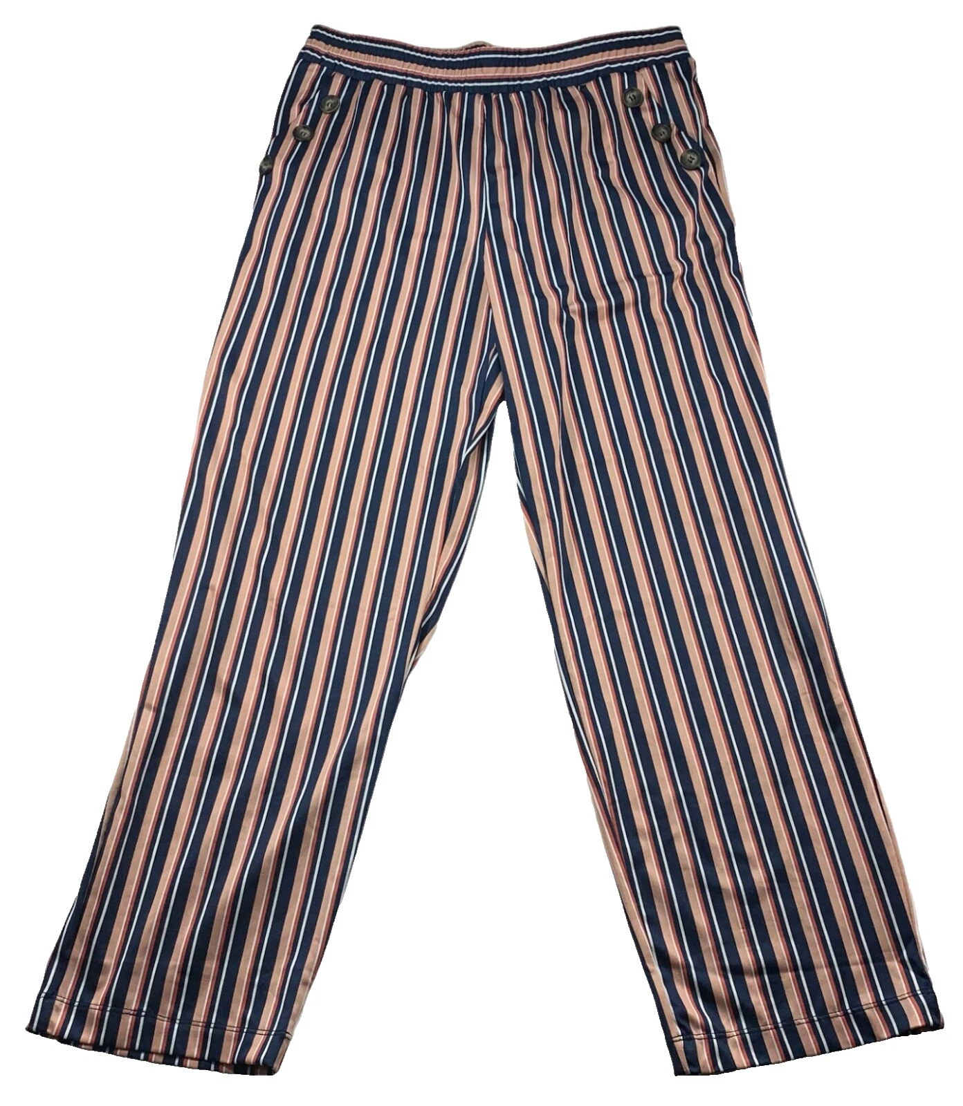 Striped Polyester Petites Pants for Women