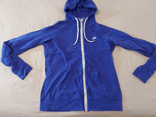 Womens Nike Jacket L Large Blue Cotton Athletic Gym Work