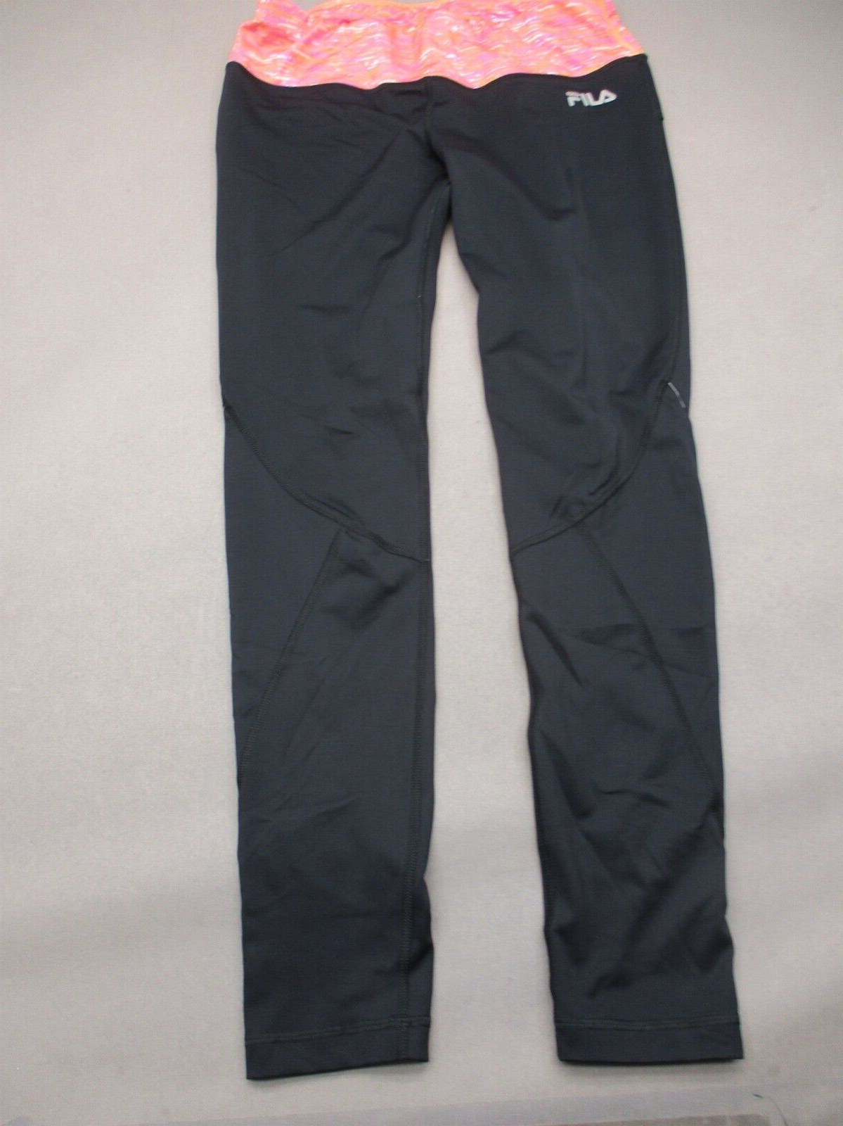 Leggings sportivi FILA RUNNING taglia M donna nero vita alta elasticizzato pull on 077