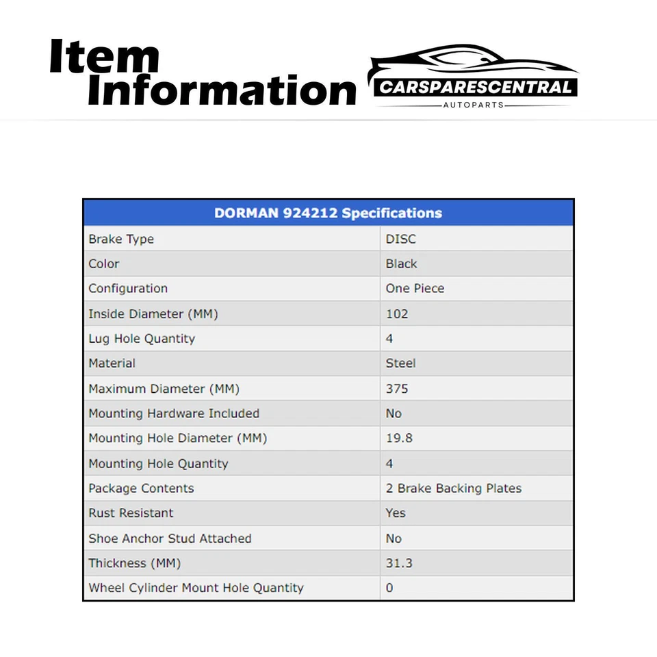 Placa de apoio de freio traseira direita para 2010 2011 2012 Ford F-350 Super Duty 6.2L - Imagem 4 de 4