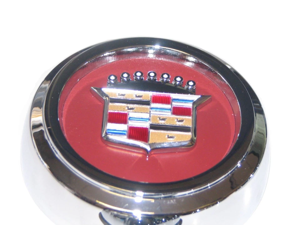 Juego de 4 tapas centrales de radios de rueda de alambre cromado para Cadillac 1977-1996 tracción trasera nuevo Foto 3 de 4