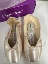 Russian Pointe Brava U-Vamp Drawstring Pointe Shoes - Retail 118 Size 42