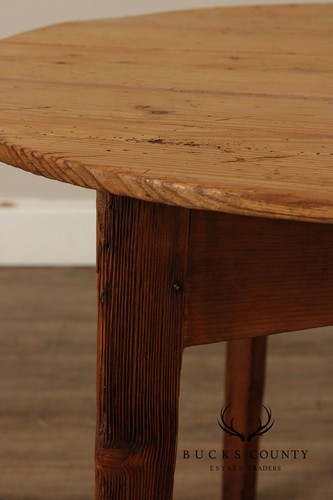 Antique English Pine Cricket Table - Picture 10 of 15