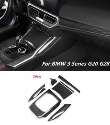 Real Carbon Fiber Dashboard Panel Cover Trim Fit For BMW 3 Series G20 G28 2020 