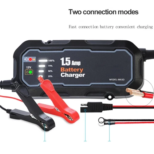 12V Smart Automatic Battery Charger Maintainer Motorcycle Car Trickle Float - Picture 13 of 16