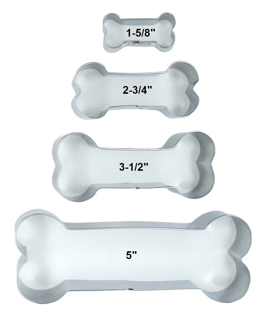 Dog Bone Shape COOKIE CUTTERS Set of 4 cutters eBay