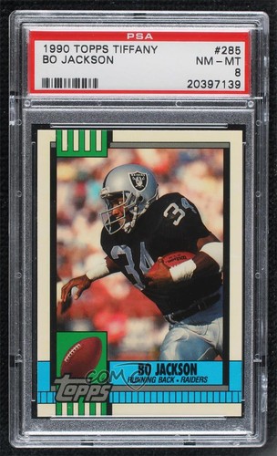 Bo Jackson #285 1990 Topps Tiffany card