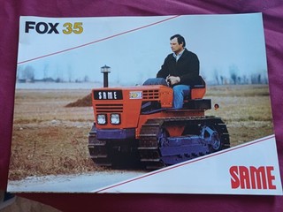 Brochure brochure leaflet Fiat OM Same tractor tractor Fox 35