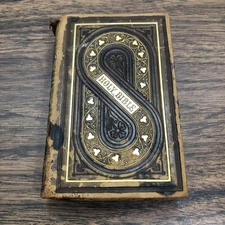 1871 - 5 3/8” Holy Bible Old & New Testaments Oxford University Press Gilt Edges