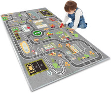 Kids Rug Play Mat Great for Playing with Cars and Toys,Educational Kid Road and