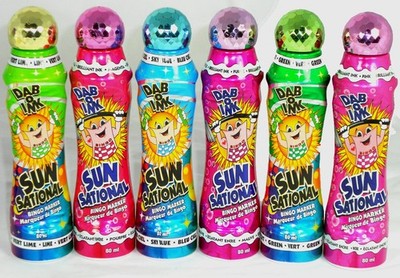 Bingo Dauber Set of 6 Colorful Dabbers 4 oz Mixed Art Supplies Marking Tools
