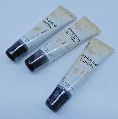 3 BATH & BODY WORKS WHIPPED VANILLA FLAVORED LIP GLOSS SHINE SEALED NEW