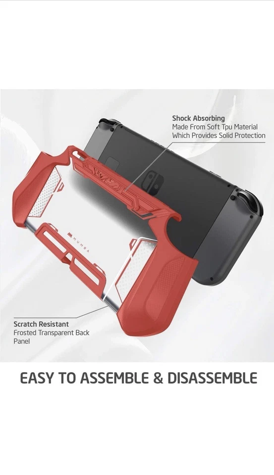 Mumba Blade Series For Nintendo Switch Console Grip Case Ergonomic Design Cover - Image 4 of 4