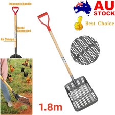 Sifting Shovel Coop Scoop Heavy Duty Metal Sand Sifter for Chicken Poop Cleaning
