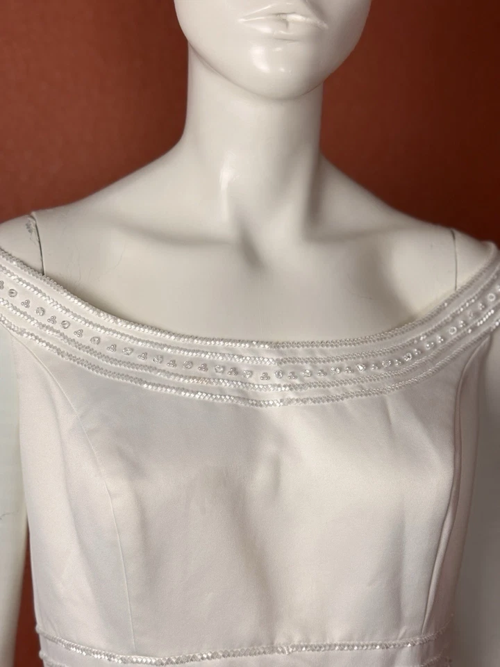 Vestido de novia VENUS Informals blanco sin mangas talla 12 Foto 4 de 4