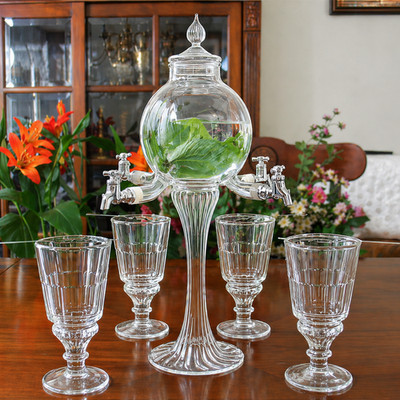 PREMIUM ABSINTHE WATER FOUNTAIN SET GLASSES & SPOONS - Gift