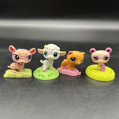 Mcdonalds Littlest Pet Shop Hasbro LPS Ferret Lamb Armadillo Panda Lot Of 4