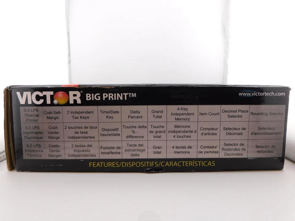 Victor Big Print Model1310 12/10 Digit Thermal Printing Calculator Large Display - Image 4 of 4