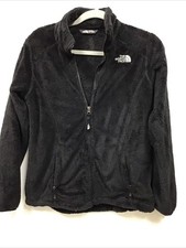 The North Face Black Fleece Jacket Youth Girls Size Large 14/16 Full Zip Hiking