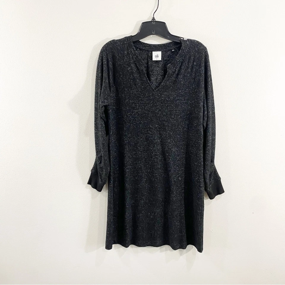 Vestido Suéter CAbi 3829 Carbón PJ Túnica Tejido Suave Manga Larga Cómodo Elegante Pequeño Foto 2 de 4