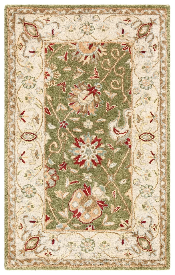 Colección Antigüedades 3' x 5' Salvia AT21D Hecho a Mano Tradicional Oriental Premium... Foto 2 de 4