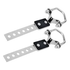 Heavy Duty Exhaust Hanger 2 Pcs Set - Universal Flexible Muffler Hanger 6 holes