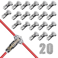 T Tap Wire Connectors for 18-22 AWG Wires, 3 Way 1 Pin Low Voltage Wire Splic...