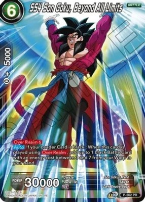 SS4 Son Goku, Beyond All Limits - P-262 - PR - Foil NM-Mint Dragon