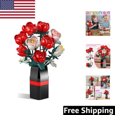 Beautiful 841PCS Roses Building Set - DIY Arrangement for Any Occasion