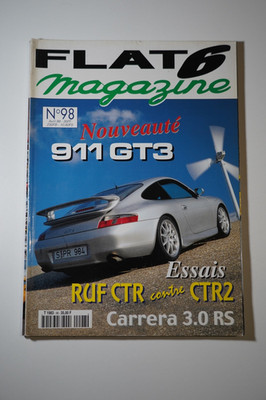 Magazin Buch Flat 6 RUF CTR 2 Porsche 911 GT3 996 Nr.98 04/1999