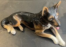 VINTAGE GOEBEL GERMANY HUGE 17" GERMAN SHEPHERD DOG SCULPTURE FIGURINE