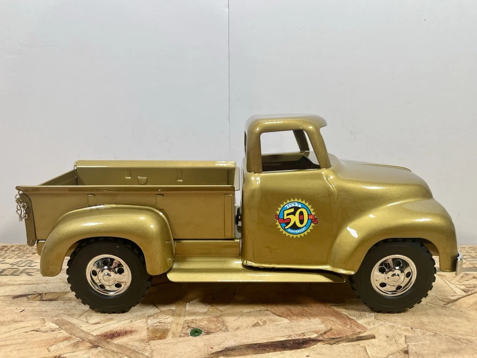 Tonka DeSalle Gold 50th Anniversary Pickup Truck Mint HTF - Image 2 of 4
