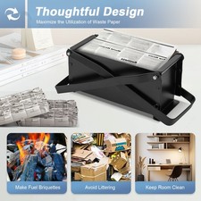 Brick Briquette Maker Paper Log Fire Free Hea...