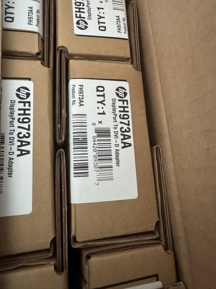 New 15x HP Displayport-DVI Adapter DVI-D Cable Adapter -(DP to DVI-D) 752660-001 - Image 2 of 4