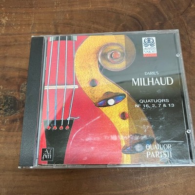 Darius Milhaud   Quatuors 16, 2, 7 & 13 CD 1998 Classical Auvidis Valois
