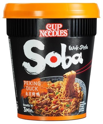 Nissin Cup Noodles Soba Cup   Peking Duck, 8er Pack, Wok Style (8 x 87 g)