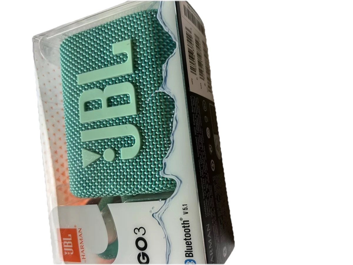 JBL GO 3 Waterproof Bluetooth Speaker in Teal for On-the-Go Music-image