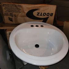 PROFLO PFS194R Getchell 19" Circular Enameled Steel Drop In - White