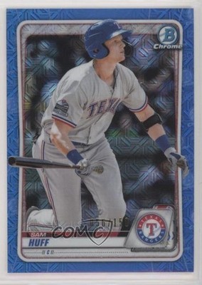 2020 Bowman Chrome Prospects Mega Box Blue Mojo Refractor 56/150 Sam Huff 4zj
